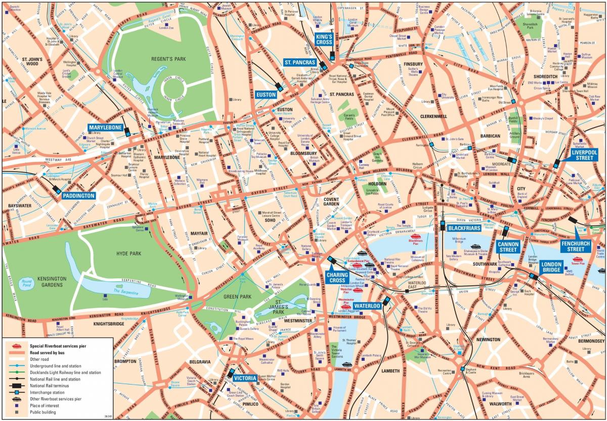 London city kaart