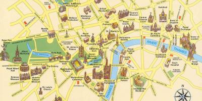 Kaart van het centrum van Londen