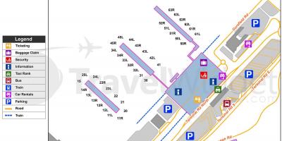 Kaart van Stansted airport
